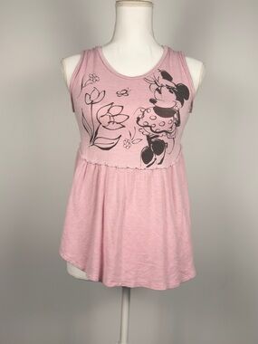 Disney Pink Minnie Mouse Floral Tank Top
